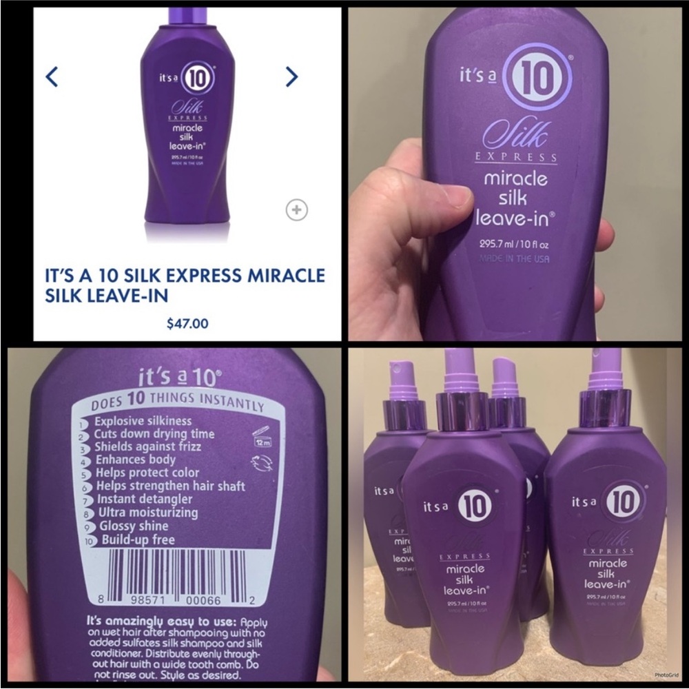 New It's a 10 Miracle Silk Leave-In Spray Full Size - Picture 5 of 5